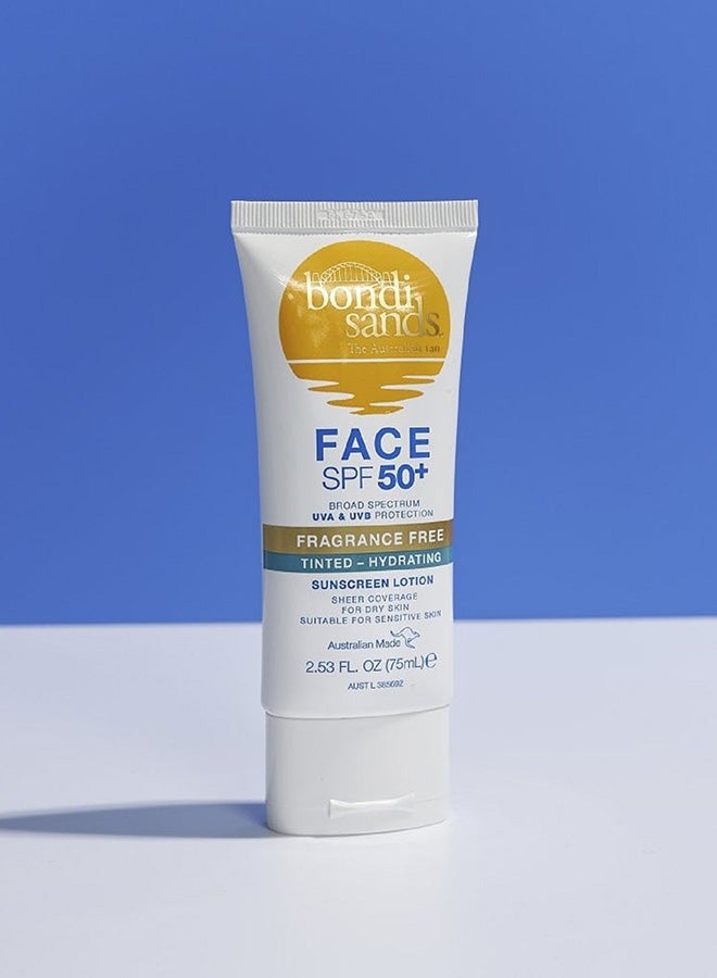 BONDI SANDS SPF 50+ Fragrance Free Tinted Face Hydrated 75ml - Image 2